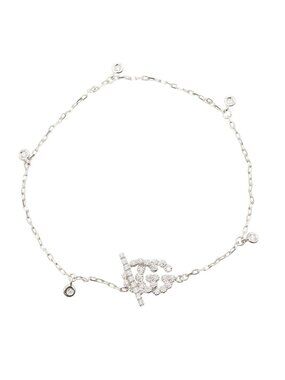 Gucci Bracelet GG Running Diamond 18k White Gold